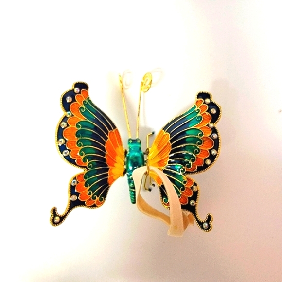 Pier 1 imports Decorative Butterfly Ornament with Rhinestones - Picture 4 of 4